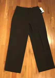 New Kim Rogers Womens Pants Comfort Waist Pull on Straight Size 6PS Petite Brown - Picture 1 of 12