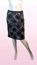💕 Gérard Darel Taille 38 💕  jupe doublée noire et grise en laine vierge skirt