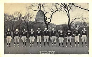 Postkarte "Amerika ihre Alma Mater" 11 Präsidenten in Fußballuniformen - Bild 1 von 2