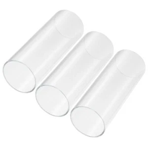 3x Acrylic Hose Clear Rigid Round Tube 56mm Internal Drm. 60mm outer diameter 6 inch - Picture 1 of 6