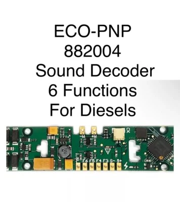 Soundtraxx ECO-PNP for Diesels: Econami Sound Decoder 6 Function ~ 882004 - Image 1 of 4