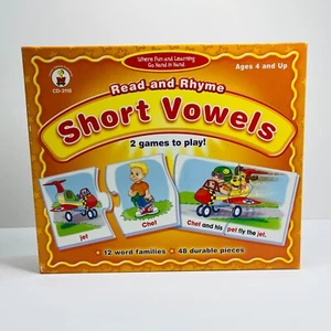 Carson Dellosa Educational Puzzle Sets -Short Vowels - 24 Sets Ages 4+ - Picture 1 of 4