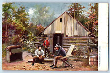 New York NY Postcard The Huntsman's Story Adirondacks 1912 Oilette Tuck Art