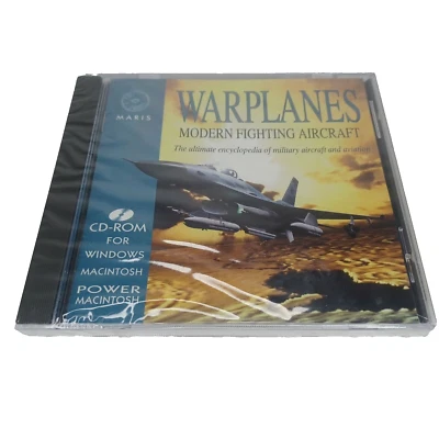 Warplanes Modern Fighting Aircraft Encyclopedia Win/MAC 1994 NEW CD-ROM Military - Image 1 of 3