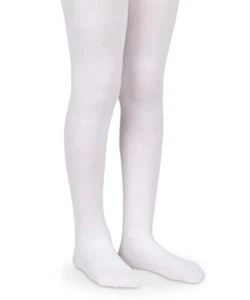 Little Girls' Pima Cotton Tights White 10-14 Years - Picture 1 of 1
