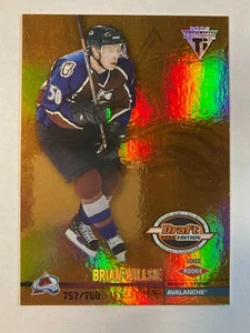 2001-02 Titanium Draft Day Edition #118 Colorado Avalanche Rookie RC/780 - Imagen 1 de 1
