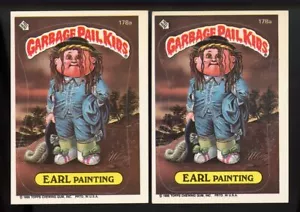 1986 Topps Garbage Pail Kids #178a x2) pintura conde brillante - Imagen 1 de 2