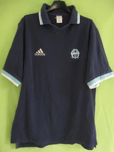 Polo Adidas Olympique Marseille OM 90'S maillot vintage Coton Jersey - L - Picture 1 of 4