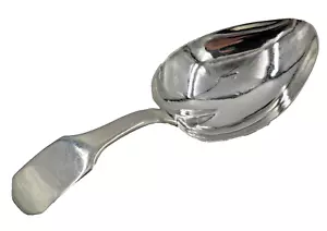 Antike georgianische massive Sterlingsilber Teedose Löffel herzförmige Schale (WOZZ) - Bild 1 von 6