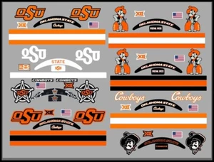 Oklahoma State Cowboys Mini Helmet Alternate Decals - 8 designs to choose from - Picture 1 of 9