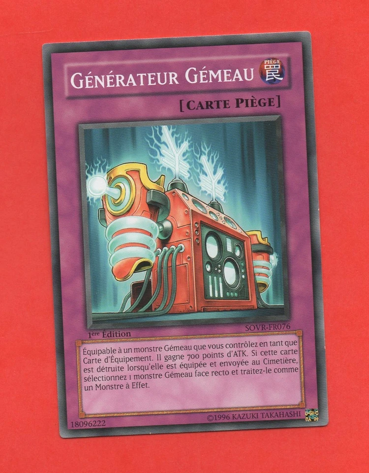 Konami Yu-Gi-Oh! No. 18096222 - Generator Gemini - SOVR-FR076 (A6433) - Image 1 of 1