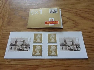 2002 BRIDGES OF LONDON PM7 SELF ADHESIVE NON CYLINDER STAMP BOOKLET ROYAL MAIL - Picture 1 of 4