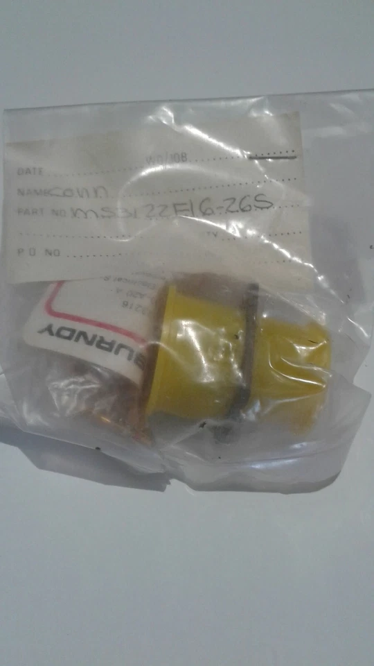 ( 1 pc ) MS3122E16-26S, BURNDY, CONNECTOR with pins  - Image 1 of 1