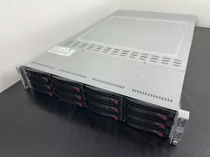 Supermicro 2U TWIN DP 5500 144 GB DDR3 12xSATA IPMI R1400W SYS-6026TT-HTRF - Foto 1 di 16