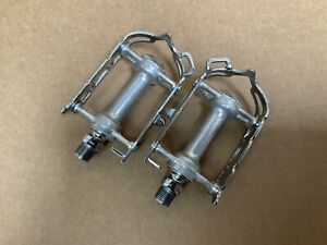 Campagnolo Nuovo Record Pedals 9/16” Chrome Vintage Road Bike Italy