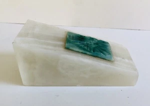 Polished stone paper weight doorstop Weighs 2 lbs. 14 oz. - Picture 1 of 7