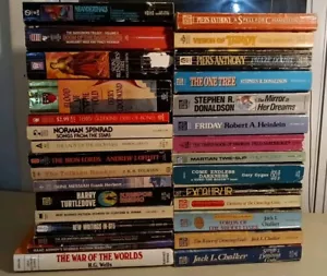 Vintage Sci-fi 30 Paperback Book Lot Terry Goodkind Stephen R Donaldson +++  - Picture 1 of 13