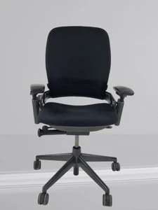 Steelcase leap v2 height adjustable arm in new black fabric - Picture 1 of 3