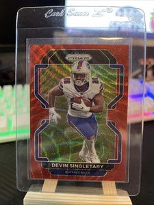 2021 Panini Prizm - Devin Singletary #118 Red Wave Prizm /149 - Picture 1 of 2