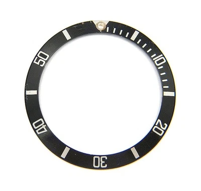Genuine Rolex Submariner 16610 16800 168000 "Flat 4" Faded Black Bezel Insert - Image 1 of 4