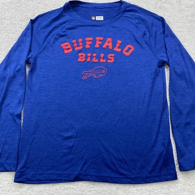 Buffalo Bills NFL Team Apparel Long Sleeve T-Shirt Mens Medium Blue - Image 1 of 4