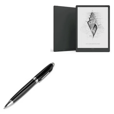 Stylus Pen with Boox Max Lumi EverTouch Meritus 电容滚珠笔 黑色 — 第 1/4 张图片