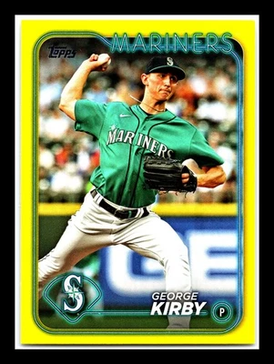 2024 Topps #75 George Kirby Yellow - Image 1 of 2