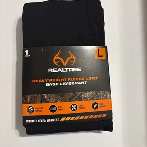 REALTREE Heavyweight Fleece-Lined Base Layer Warmest Pant Size L (36-38”) New - Picture 1 of 4