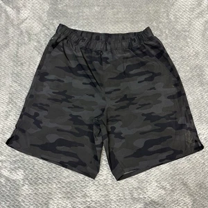 DSG Athletic Shorts Men’s M All Over Camo Print Black 8” Inseam Comfort Pull On - Picture 1 of 6