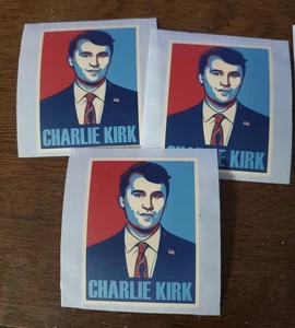 Charlie Kirk Aufkleber (3) Patriotische Sticker  - Bild 1 von 24