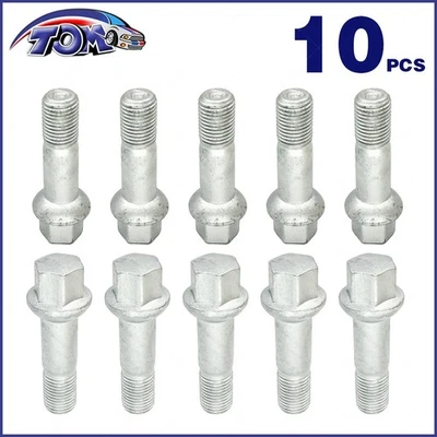 Nuevas tuercas de pernos de rueda de 10 piezas para Mercedes Benz W220 W204 W164 W251 0009905307 Foto 1 de 3