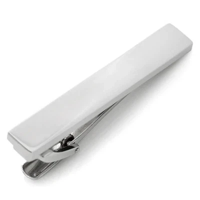 Silver Stainless Steel Engravable Tie Clip - Image 1 of 4