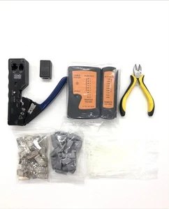 Netzwerk Werkzeug Set RJ45 Testger Presszange für RJ45 Stecker 8P 6P - Bild 1 von 4