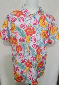 San Diego Padres Hawaiihemd BDA Sports Marke Herren Größe Large Blumenmuster - Bild 1 von 8