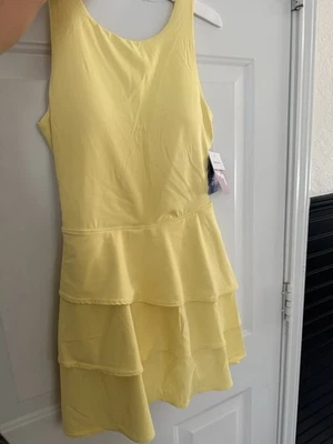 Joy Lab Yellow Active Dress with Built In Shorts Women's Size Small NWT NEW - Image 1 of 3