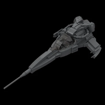 Compatible Wraith-Dart Space Wars Ship Sci-Fi Spacecraft Model 242 Bricks - Image 1 of 4
