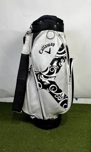 Callaway Solaire Staff Bag - 9 Dividers 5 Pockets- Black and White - Picture 1 of 5