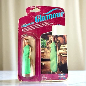 Vintage 1982 Kenner Glamour Gals Loni In Green Dazzler Dress Italian Version - Bild 1 von 4