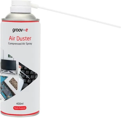 Groov-e Air Duster Can Compressed Air Spray Cleaner PC Keyboard Electronic 400ml - Image 1 of 4