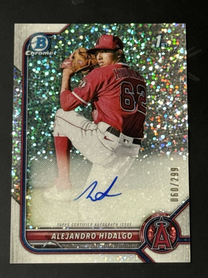 Alejandro Hidalgo 2022 Bowman Chrome Prospect Speckle Refractor Auto #60/299 - Image 1 of 1