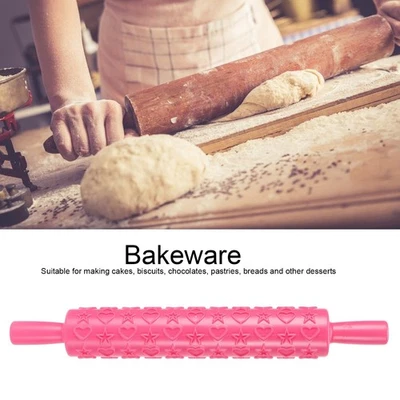 (FivePointed Star)Fondant Cake Embossing Rolling Pin Baking Dough Roller Cook - Image 1 of 4
