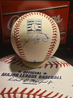 Ivan Rodriguez Pudge Signed Autograph Hof Hall Fame Baseball ROMLB Ball Beckett  - Image 1 of 2