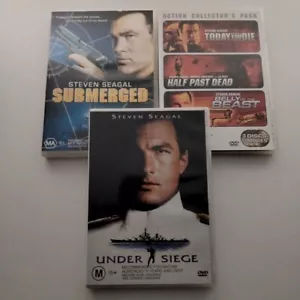Steven Seagal DVD Five Movie Bundle R4 Under Siege Submerged Belly Of The Beast - Picture 1 of 21