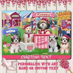 Tibetan Terrier Dog Floor Mat Personalized Pet Door Mat Valentine Day NWT - Picture 1 of 52