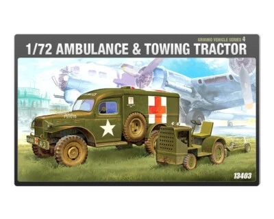Academy kit diorama 13403 1-72 ambulanza con trattore modellini guerra mondiale - Immagine 1 di 2