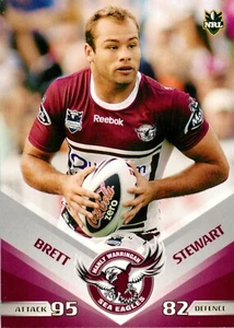 2010 MANLY SEA EAGLES NRL Card BRETT STEWART Daily Telegraph - Photo 1/2