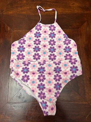 Купальник из двух частей Miken Swim детский цветочный ванильный лед/георгин размер 14 - Изображение 1 из 4