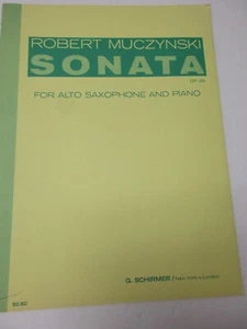 Sonata Robert Muczynski para saxofón alto y partitura musical para piano G Schirmer - Imagen 1 de 4