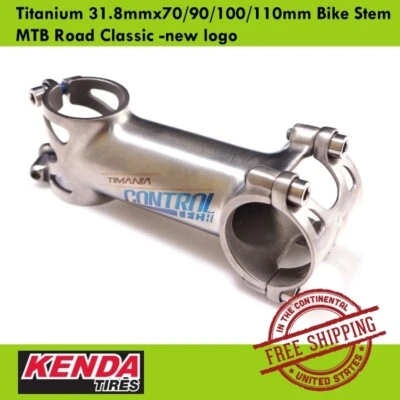 Controltech Titanium 31.8mmx70/90/100/110mm Bike Stem MTB Road Classic -new logo - Image 1 of 4