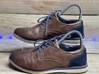 London Underground Lace Up Gray Leather Oxford Shoes Sz 5M